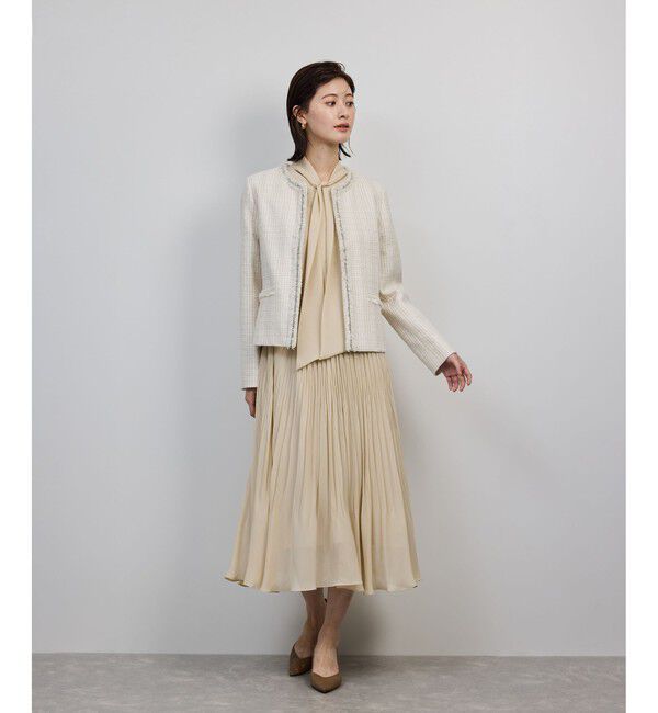 ROPE「ジョーゼットシフォンプリーツワンピース・25AW」|ワンピース|