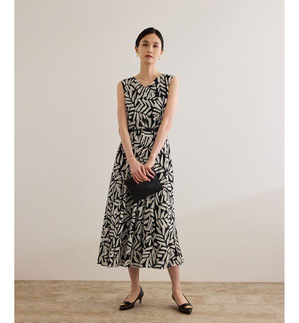 ROPE「【DEVEAUX（デヴォー）】Aラインフレアワンピース/洗える」|ワンピース|