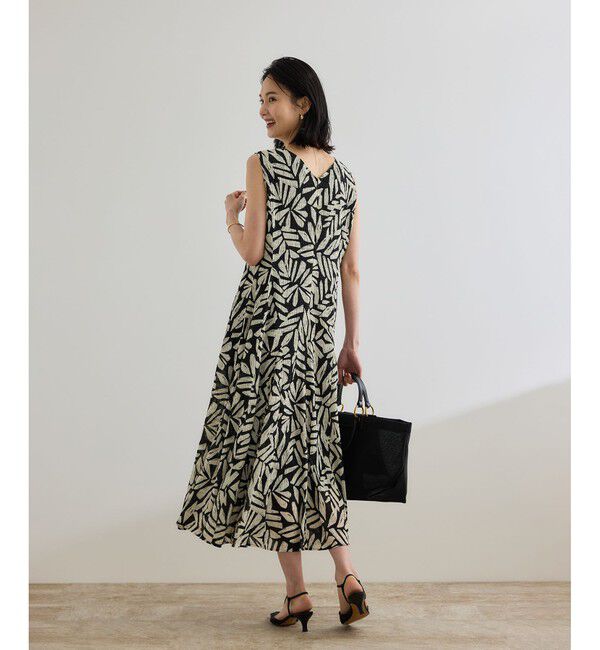 ROPE「【DEVEAUX（デヴォー）】Aラインフレアワンピース/洗える」|ワンピース|