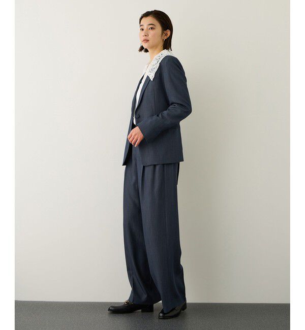 ROPE「イージータックワイドパンツ/イージーケア・セットアップ対応」|チノ|