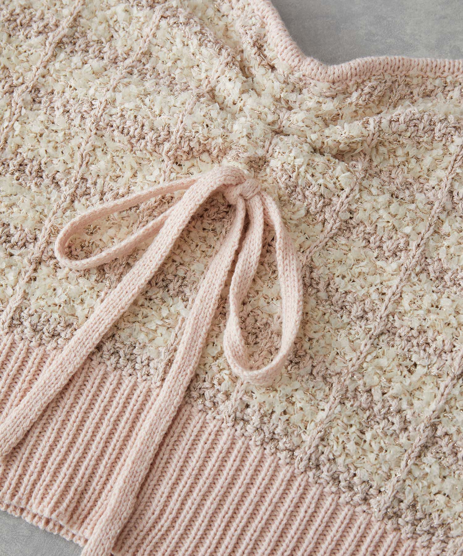 VIS「【アンサンブル対応】ニットツイードキャミソール【洗える】」|キャミソール|