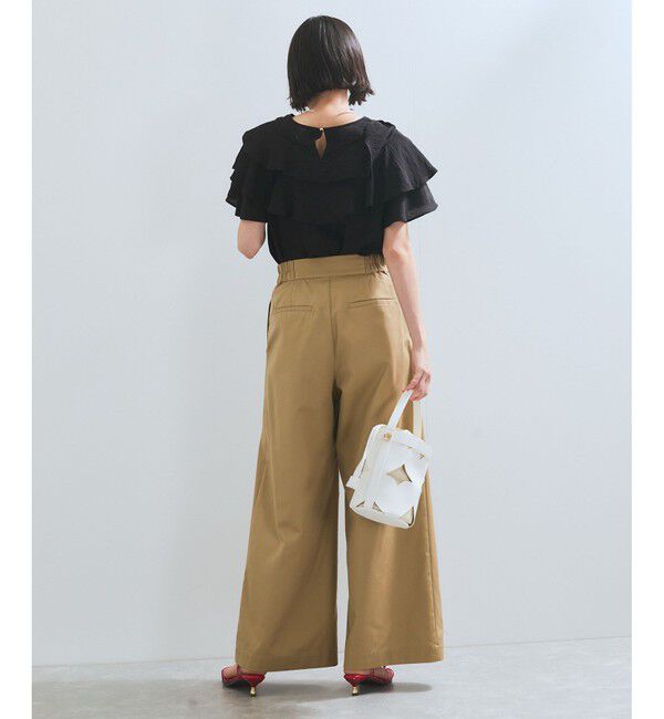 VIS「【洗える】マリンデザインバギーパンツ」|チノ|