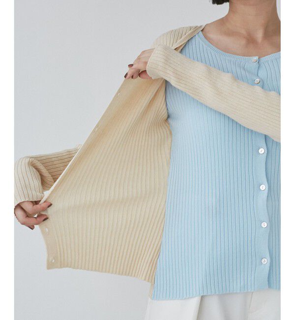 VIS「【WEB限定】フェイクレイヤードカーディガン(マルチWAY)」|カーディガン|