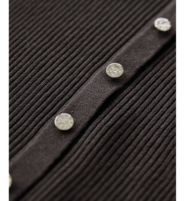 VIS「ビックカラーオフショルハーフスリーブニット」|ニット・セーター|