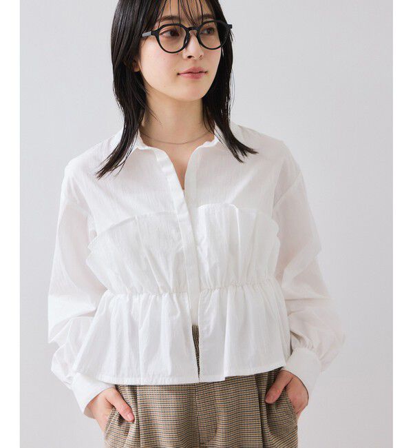 VIS「ビスチェドッキングシャツ/イージーケア」|シャツ・ブラウス|