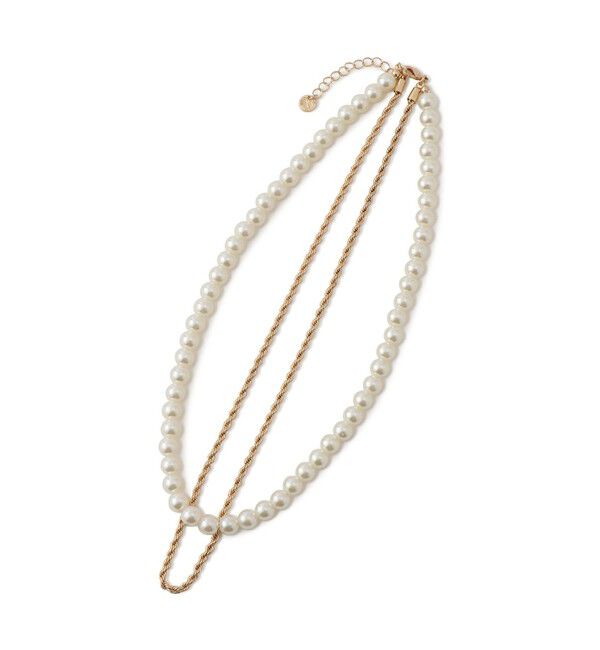 VIS「パール&times;チェーンネックレス」|ネックレス|