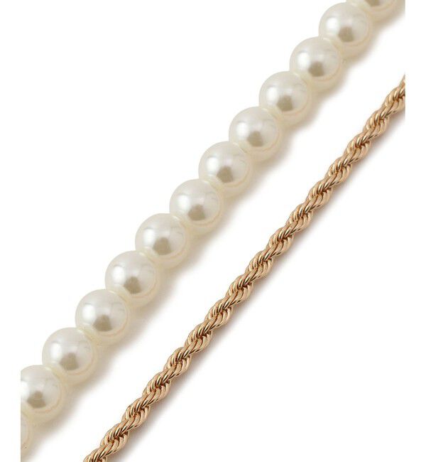 VIS「パール&times;チェーンネックレス」|ネックレス|