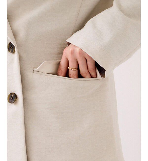 VIS「美easyリネンライクテーラードジャケット/イージーケア・接触冷感・セットアップ対応」|テーラードジャケット|