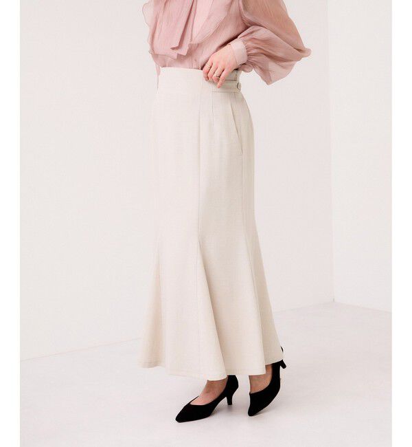 VIS「美easyリネンライクマーメイドスカート/イージーケア・接触冷感・セットアップ対応」|スカート|