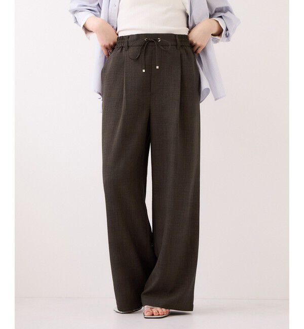 VIS「【WEB限定】美easyイージーパンツ/イージーケア・接触冷感」|チノ|