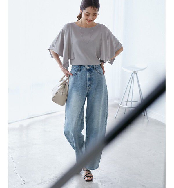 Rope&rsquo;Picnic「【emur/エミュール】カービーデニムパンツ」|デニム|