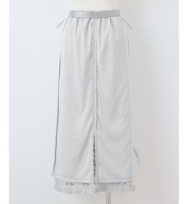 Rope&rsquo;Picnic「フラワーチュールレースアイラインスカート」|スカート|