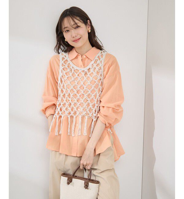 Rope&rsquo;Picnic「かぎ針ビスチェ&times;タンクトップセット」|ベスト・ジレ|