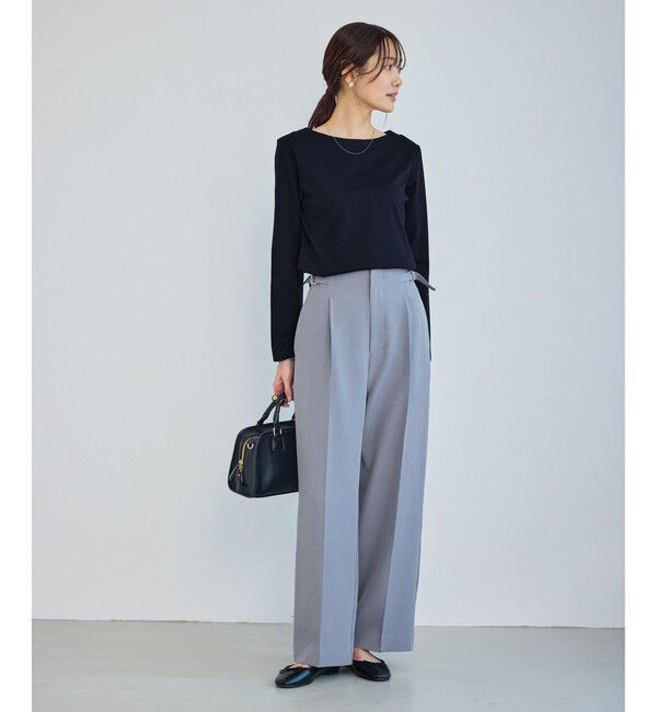 Rope&rsquo;Picnic「60シルケットボートネックジャケットインナー」|Tシャツ・カットソー|