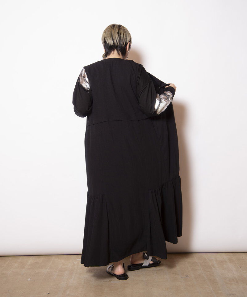  「アシンメトリーロングジレ」|ベスト・ジレ|