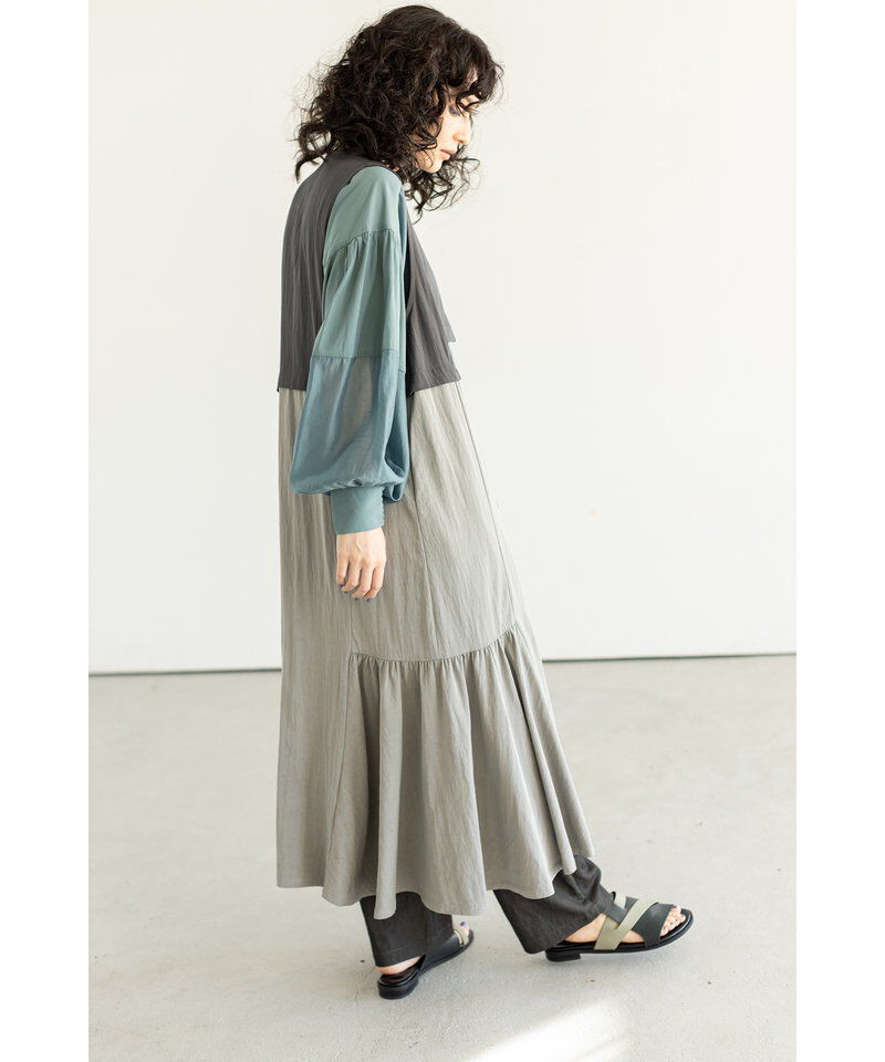  「アシンメトリーロングジレ」|ベスト・ジレ|