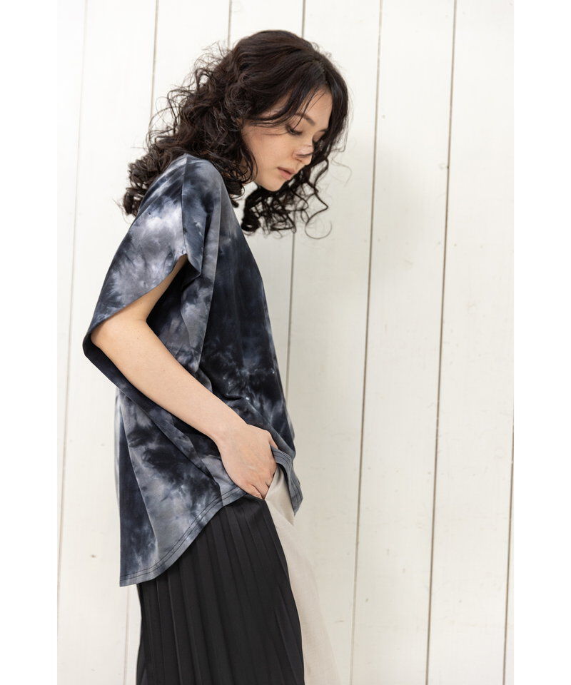  「タイダイサイドドレーププルオーバー」|Tシャツ・カットソー|