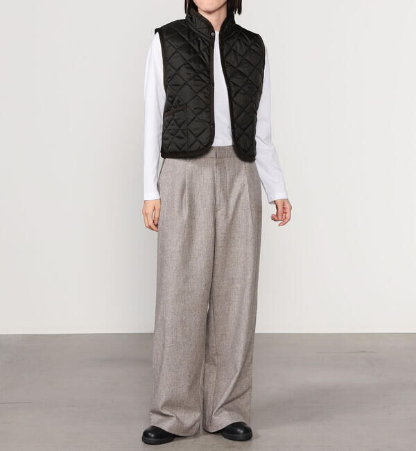  「LAVENHAM | 〈別注〉 クロップド スタンドカラーキルティングベスト WOMEN」|その他|