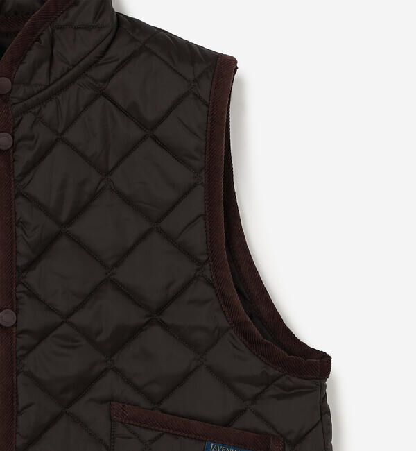  「LAVENHAM | 〈別注〉 クロップド スタンドカラーキルティングベスト WOMEN」|その他|