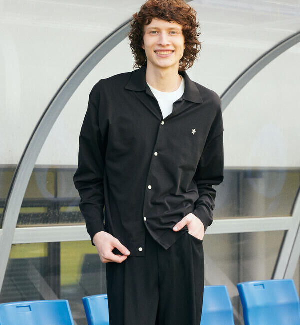 GYMPHLEX「Gymphlex | ジャージー ポロカーディガン MEN」|ニット・セーター|