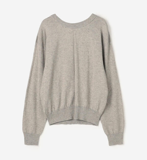 UNFIL「UNFIL | フロントドレープ ニットプルオーバー WOMEN」|ニット・セーター|