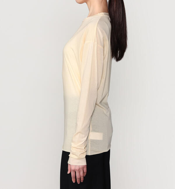 UNFIL「UNFIL | コットン シアージャージー長袖Tシャツ WOMEN」|Tシャツ・カットソー|