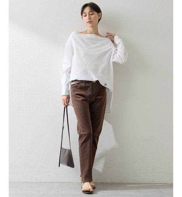  「ブロードオフショルダーブラウス」|シャツ・ブラウス|