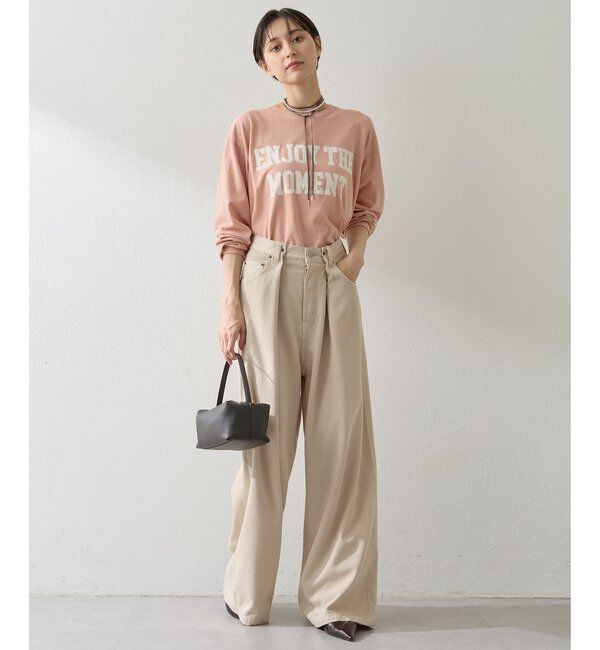  「フロッキープリントロングTシャツ」|Tシャツ・カットソー|