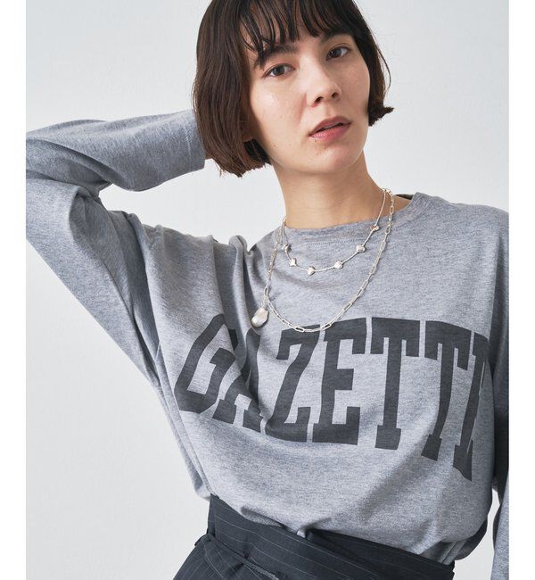  「GAZETTEロングTシャツ」|Tシャツ・カットソー|