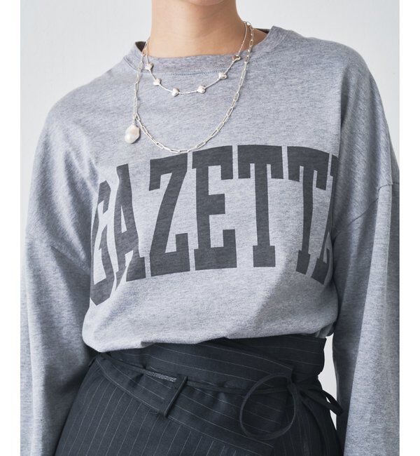  「GAZETTEロングTシャツ」|Tシャツ・カットソー|