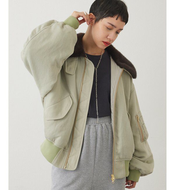 THE PAUSE「【THE PAUSE】ファーカラーMA-1」|その他|