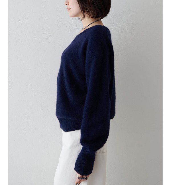  「フォックスウール Vネックプルオーバー」|ニット・セーター|