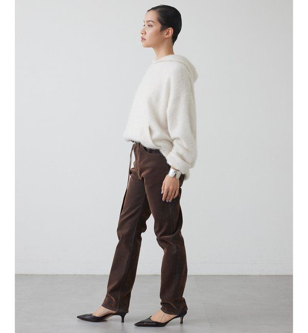 THE PAUSE「【THE PAUSE】ファーニットフーディープルオーバー」|ニット・セーター|