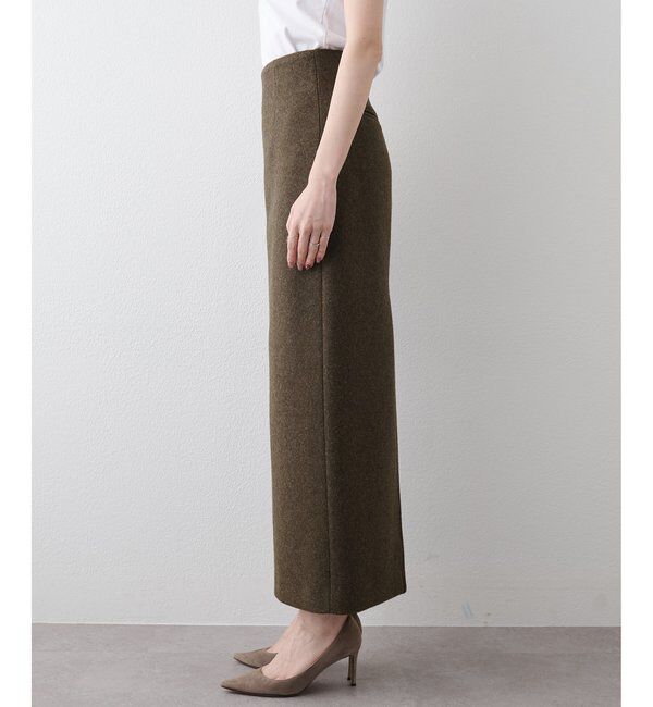  「メルトンスリットスカート」|スカート|