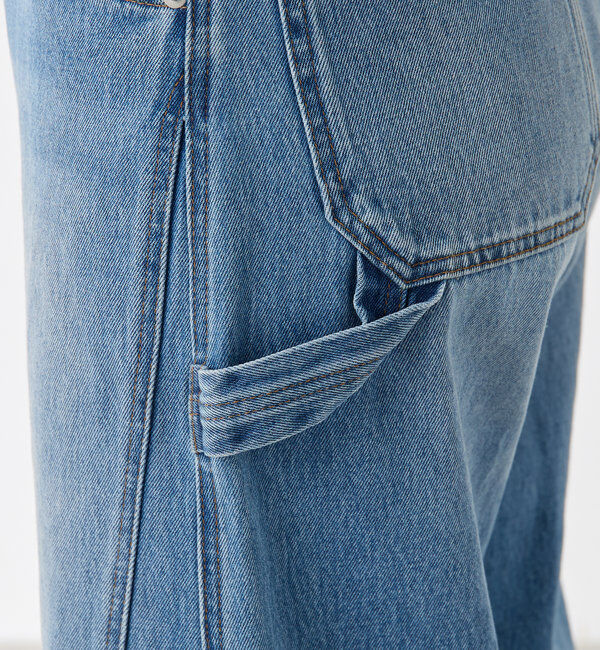  「【ウエスト調整できる】Q.anos ルーズアジャストデニム」|デニム|