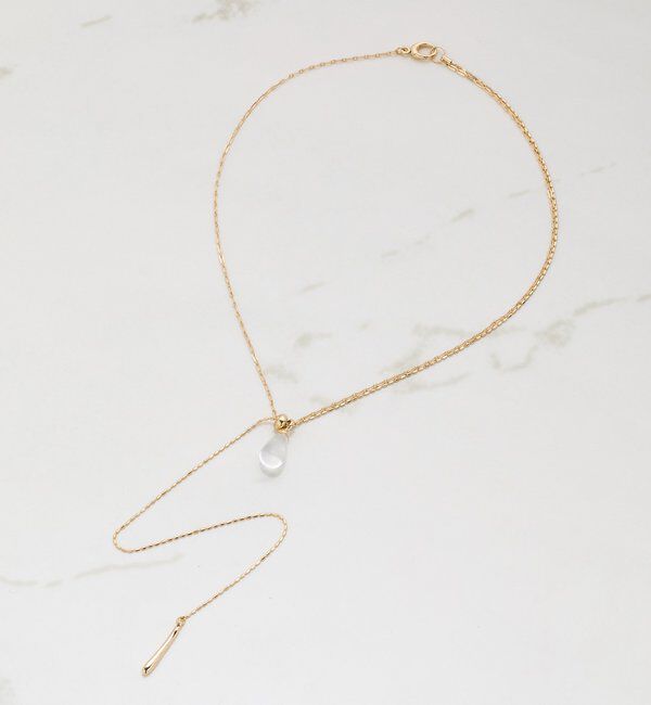  「【PAPILLONNER/パピヨネ】クリアドロップＹ字ネックレス」|リング|