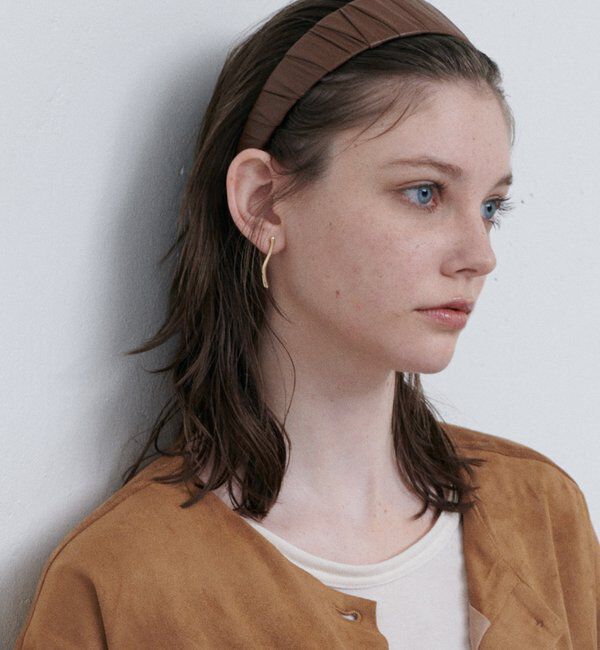  「【PAPILLONNER/パピヨネ】レザーライクカチューシャ」|リング|ブラウン