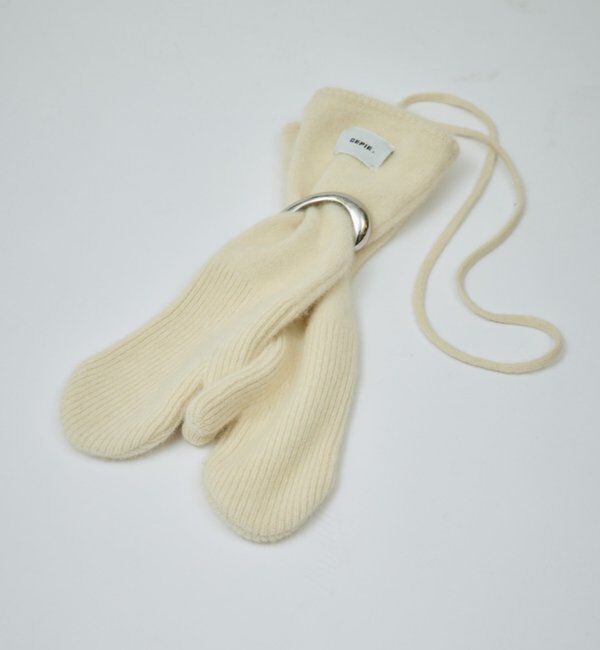  「【CEPIE./セピエ】ウールミトン」|その他|アイボリー