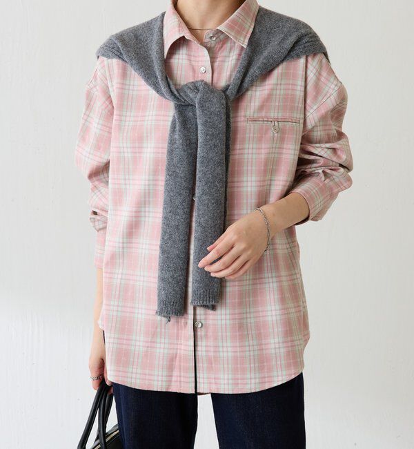 「メタルボタンチェックシャツ」|シャツ・ブラウス|