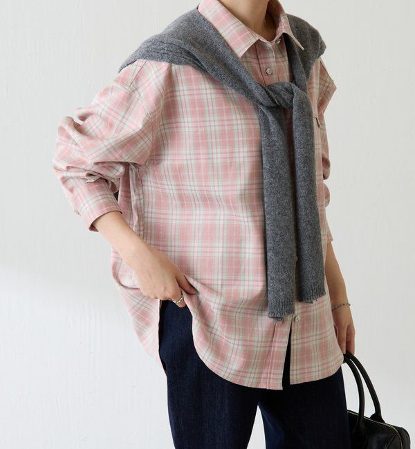  「メタルボタンチェックシャツ」|シャツ・ブラウス|