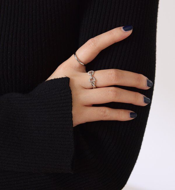  「【PAPILLONNER/パピヨネ】ビットモチーフコンビリング」|リング|シルバー