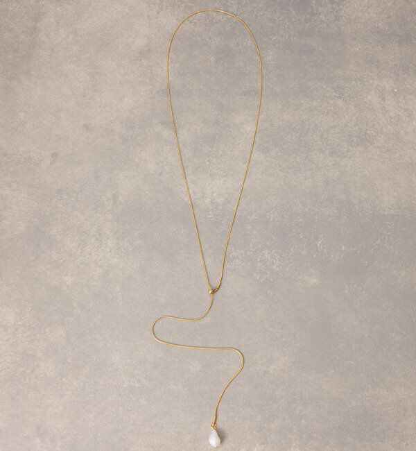  「【PAPILLONNER/パピヨネ】ステンレスドロップネックレス」|リング|