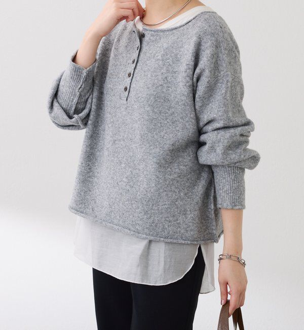  「2WAYヘンリーネックニット」|ニット・セーター|