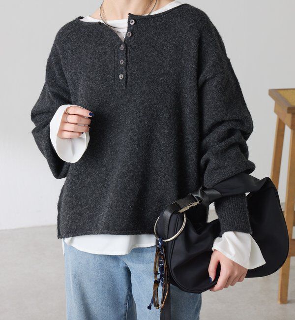  「2WAYヘンリーネックニット」|ニット・セーター|