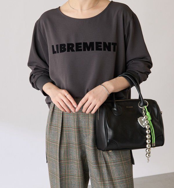  「フロッキーロゴ袖リブロンT/Tブラウス」|Tシャツ・カットソー|