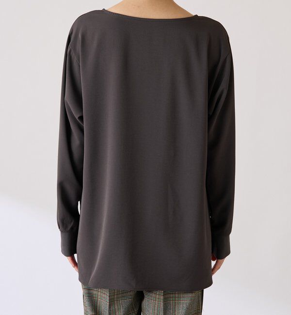  「フロッキーロゴ袖リブロンT/Tブラウス」|Tシャツ・カットソー|