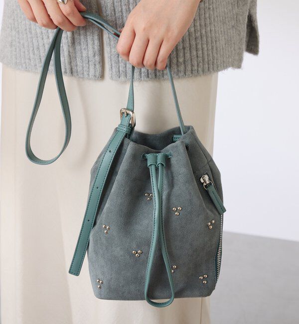  「【PAPILLONNER/パピヨネ】スタッズショルダーバッグ」|トートバッグ|ブルー