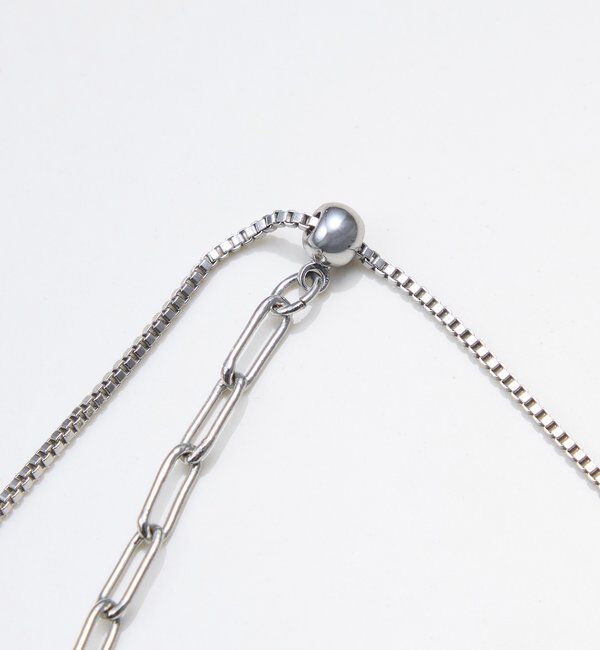  「【PAPILLONNER/パピヨネ】チェーンコンビY字ネックレス」|リング|