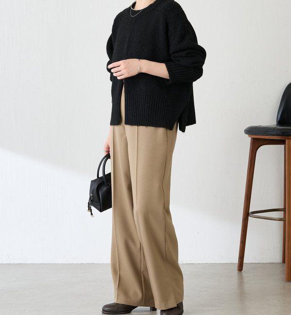  「ウールライクストレートパンツ」|チノ|