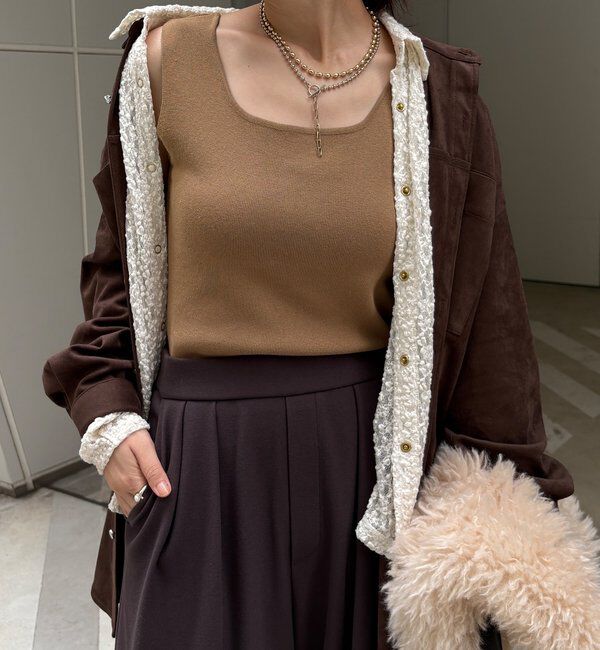  「スクエアニットタンク」|ニット・セーター|